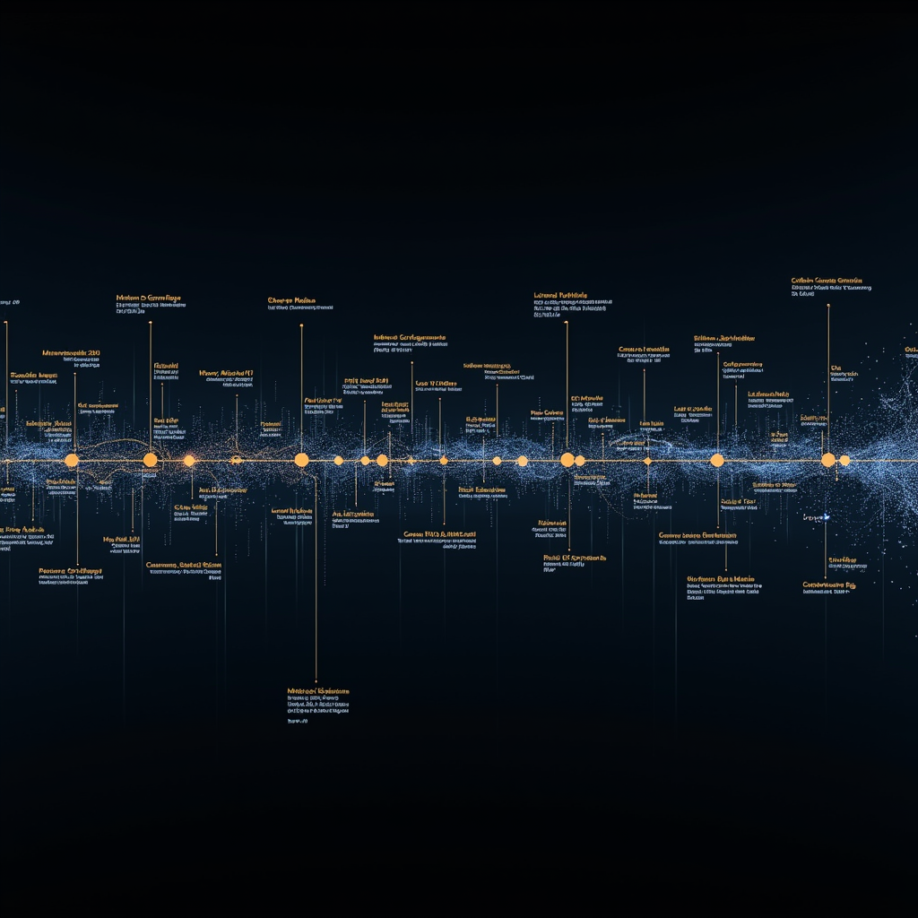 2026년 3월 AI 주요 이벤트를 시간순으로 정리한 타임라인 인포그래픽