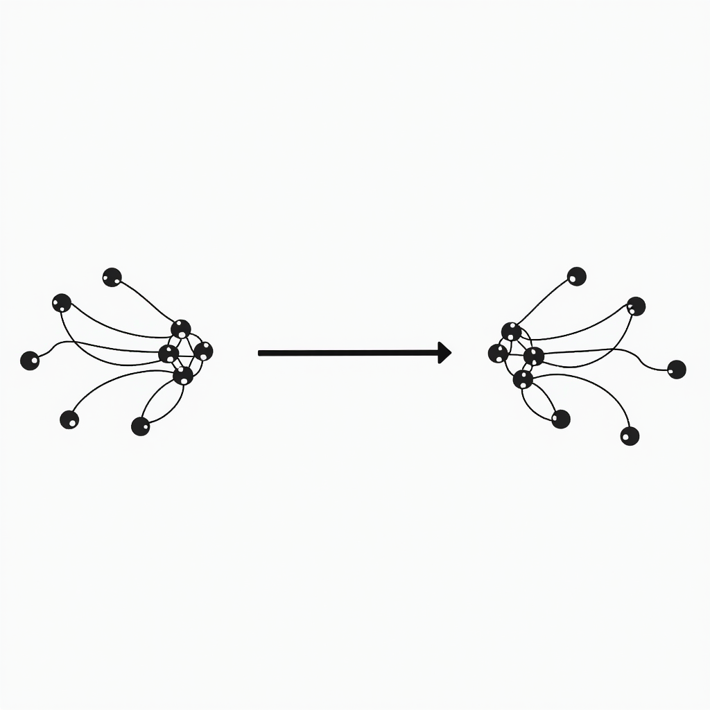 생성형 AI와 에이전틱 AI의 차이를 비교하는 개념도, 단발 응답 대 자율 워크플로우