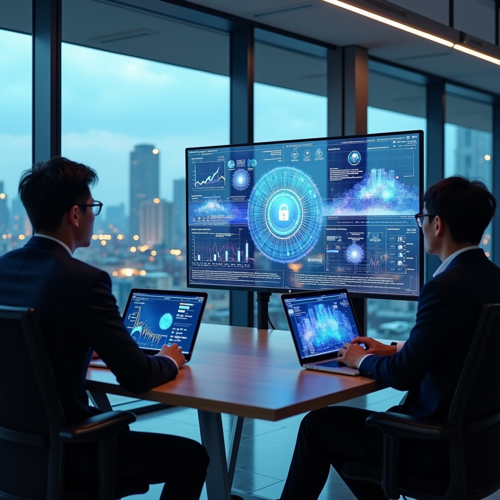 한국 기업 보안팀이 AI 취약점 탐지 대응을 위해 긴급 점검회의를 진행하는 모습