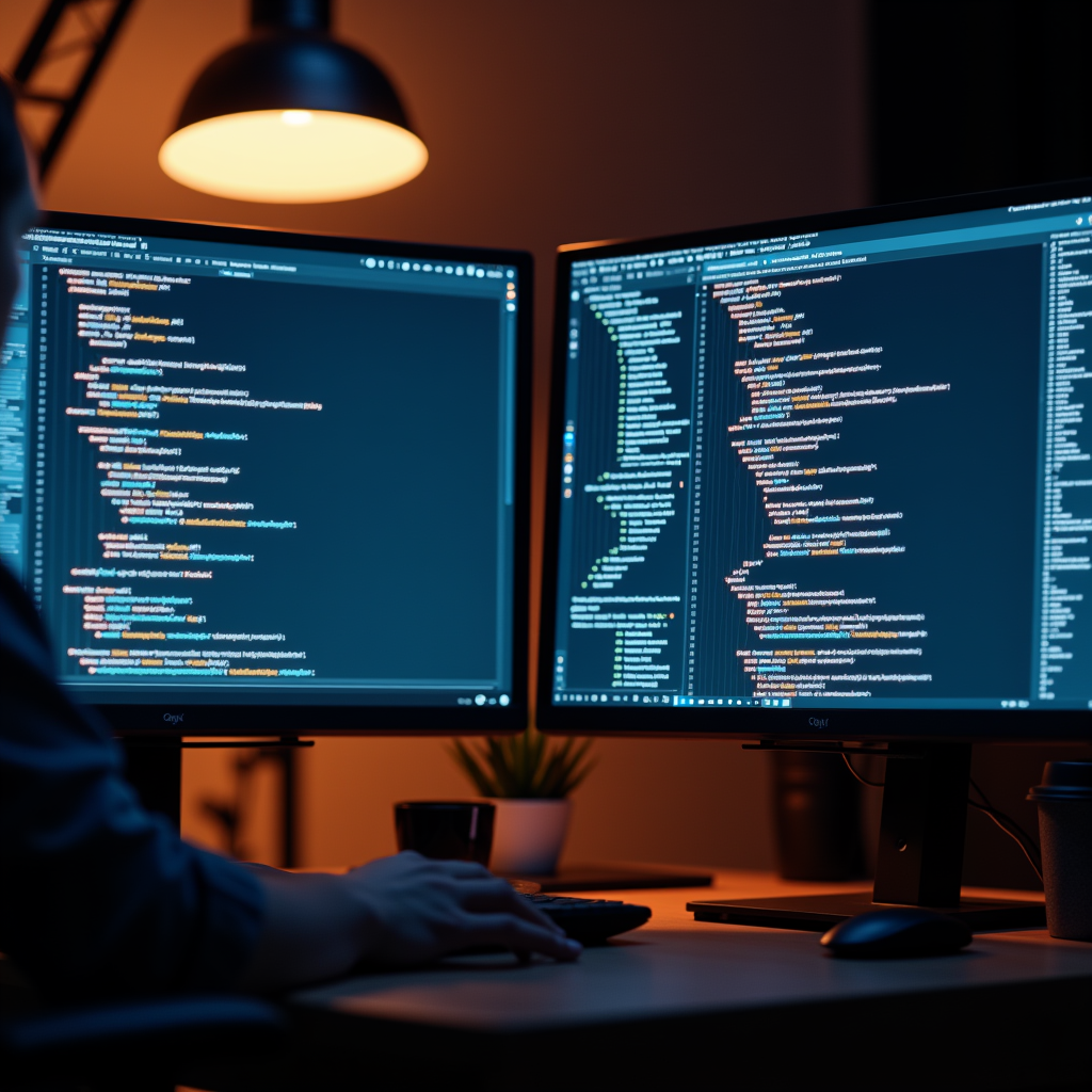 GPT-5.4의 네이티브 컴퓨터 사용 기능을 활용해 자율 워크플로우를 실행하는 개발자 작업 환경