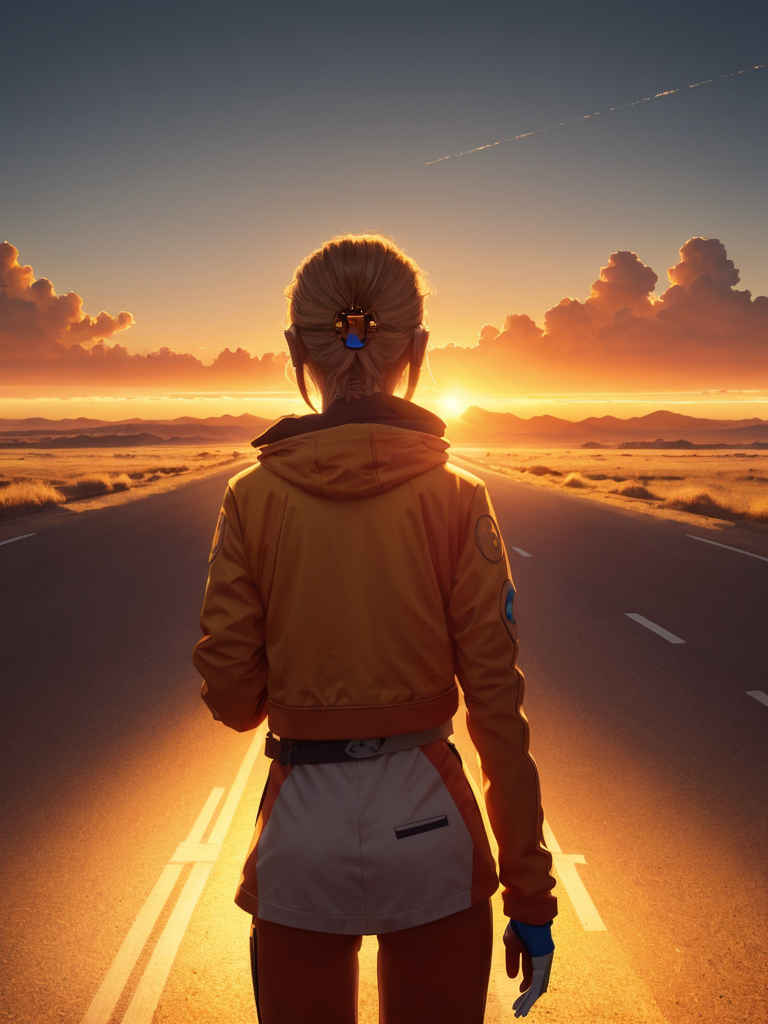 AI 에이전트 시대를 맞이하는 실무자가 밝은 미래를 향해 나아가는 모습