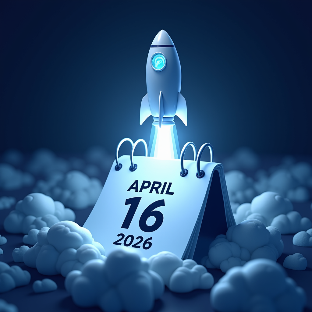 2026년 4월 16일 Claude Opus 4.7 공식 출시일을 표현한 달력과 런치 아이콘 일러스트