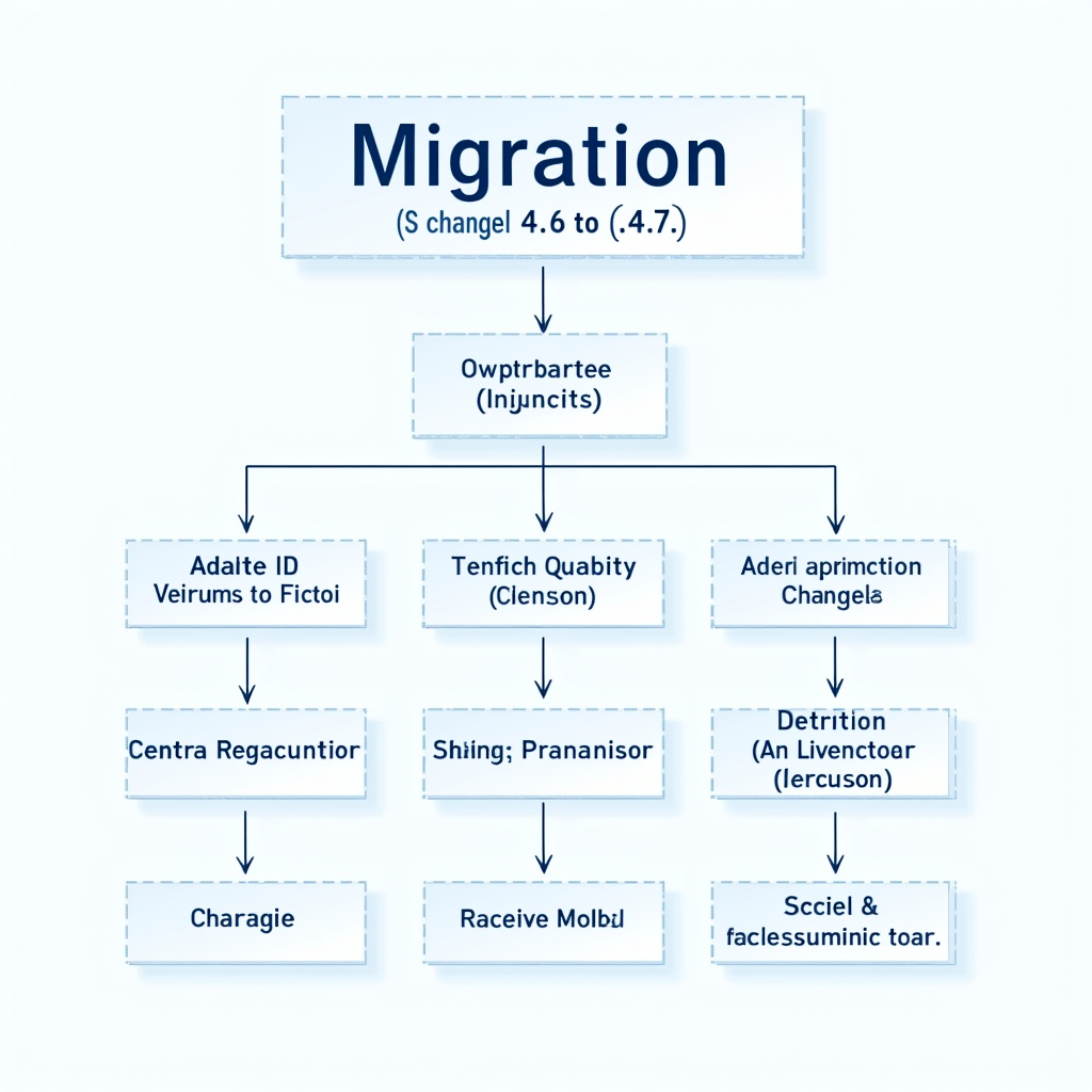 Claude Opus 4.6에서 4.7로 마이그레이션하는 단계별 체크리스트 플로우차트 다이어그램