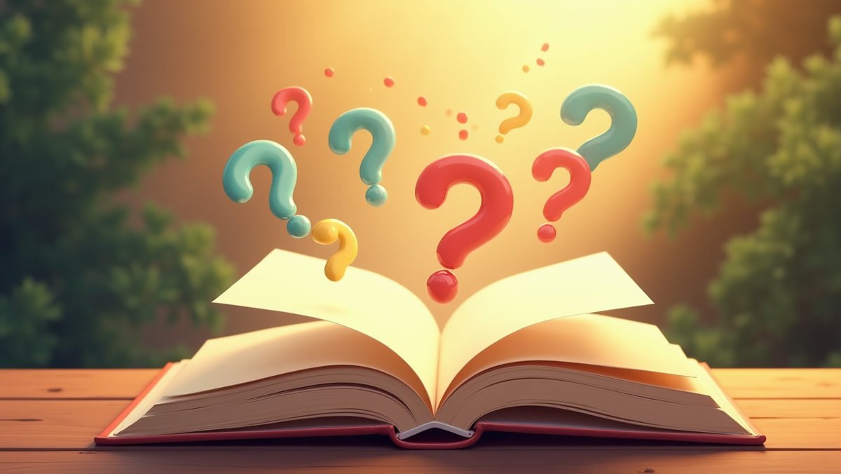 Amazon-Anthropic 딜에 대한 자주 묻는 질문을 상징하는 책과 질의응답 일러스트