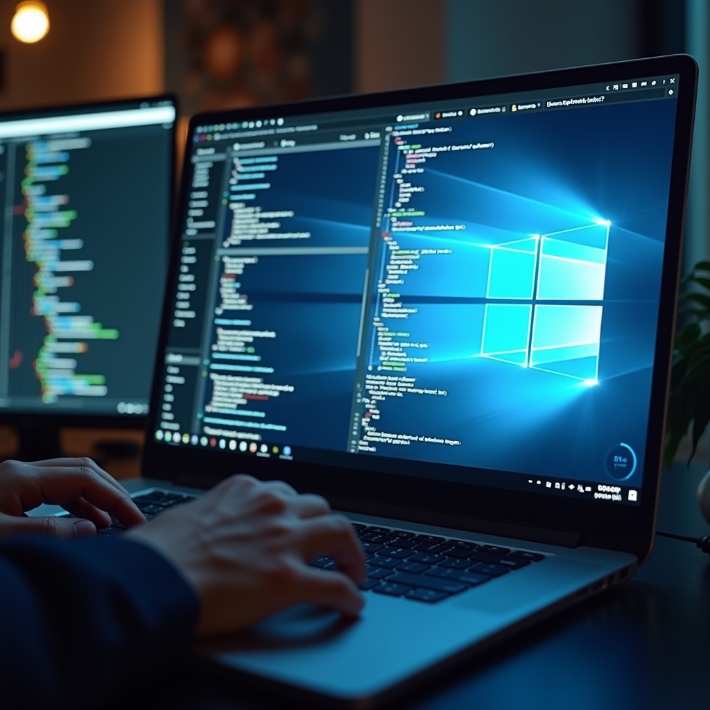 AI가 데스크톱 화면에서 마우스와 키보드를 조작하며 여러 애플리케이션을 자동화하는 모습