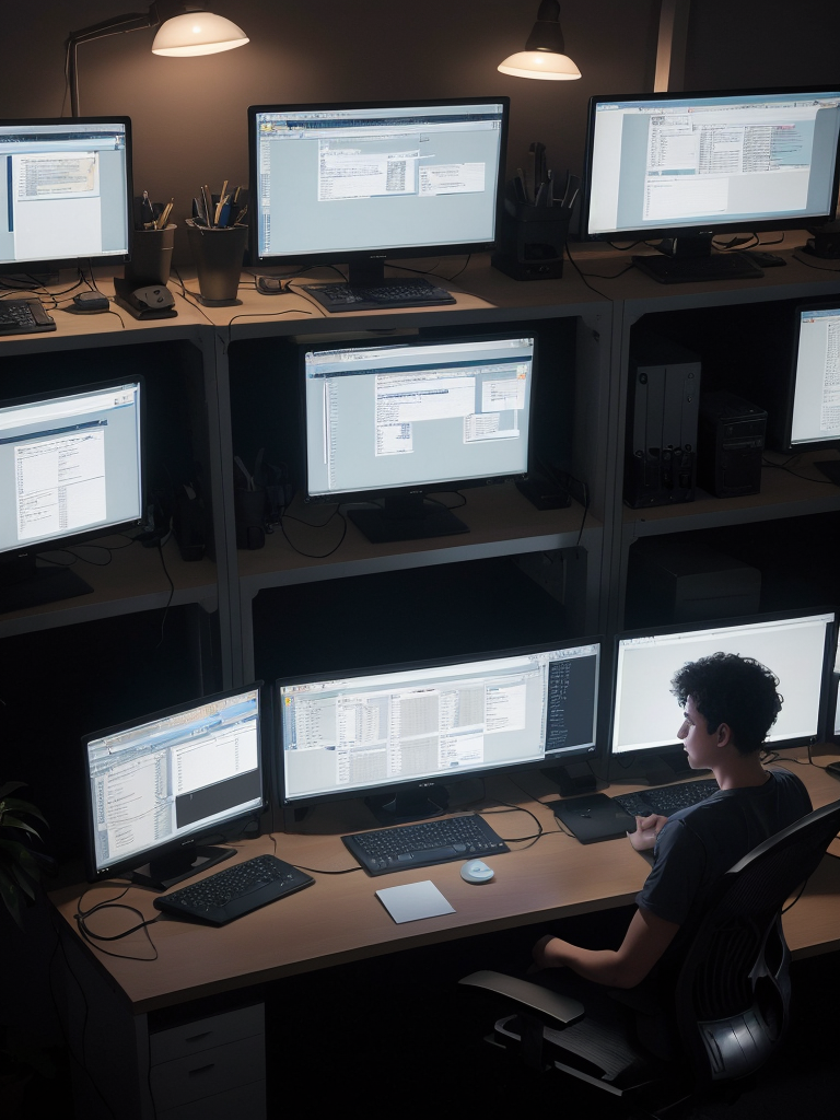 GPT-5.4를 실무에 활용하는 개발자의 워크스테이션 모습