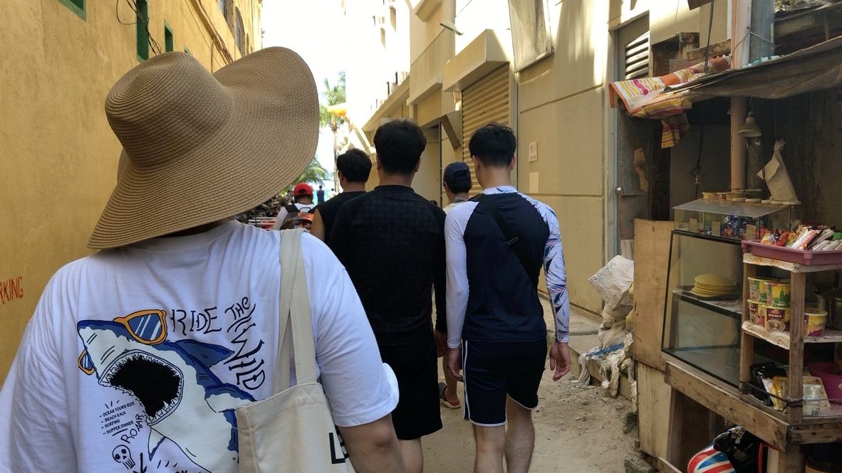 모터보트 타러 가는길