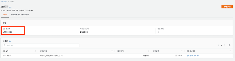 $300이 통장에 찍혀있었다.