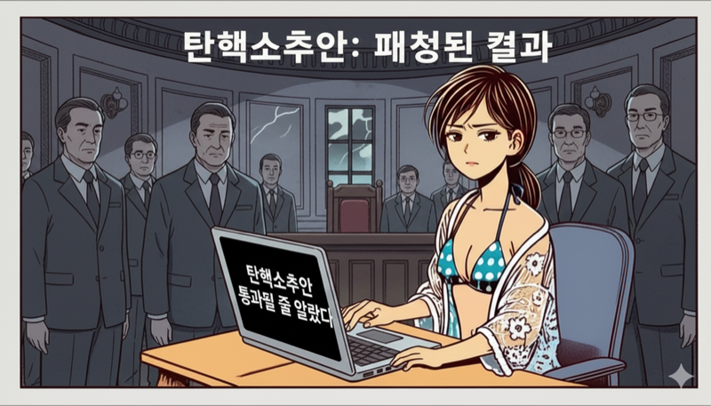 당연히 탄핵소추안이 통과될 줄 알았는데